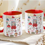 Deconline Crafts Karácsonyi bögre "Reszkessetek betörők gyűjtemény" 330 ml kerámia piros Full HD (DO129206-RED-MUG)