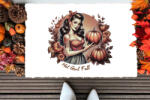 Deconline Crafts Őszi mintás Szőnyeg ""Hot Girl Fall" 60X40 cm (DO126178-1-RUG-60x40)