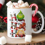Deconline Crafts Grincses karácsonyi bögre "Ho Ho Ho" pufi hatású (DO129221-CERAMIC-MUG)