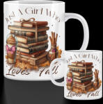 Deconline Crafts Halloween mintás bögre "Just a girl who. . . " 330 ml (DO126178-17-CERAMIC-MUG)