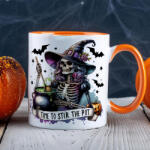 Deconline Crafts Halloween mintás bögre "Time to. . . " Narancssárga (DO126178-15-ORANGE-MUG)