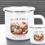 Deconline Crafts Halloweeni FÉM bögre, "Farm fresh Pumpkins" 360ml (DO126163-ALU-MUG)