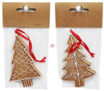 Decoration & Design Mézeskalács fenyőfa, akasztós 6, 1x1x9, 4 cm 2 féle (DD70744)