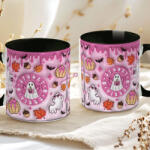 Deconline Crafts Őszi mintás bögre 3D pufi hatású "Spooky vibes" fekete (DO126121-BLACK-MUG)