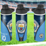 Deconline Crafts Manchester City fém kulacs egyedi névvel és számmal 750 ml "ZIPPER (DO69360-CITY-BOTTLE-750)