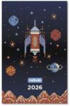 Nebulo Zsebnaptár NEBULO A/6 heti papírborítós Space Game 2026 (TZSN-A6-26-D7) - robbitairodaszer
