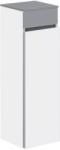 Villeroy & Boch Dulap baie inalt suspendat, Memento Villeroy&Boch, parte superioara din sticla, balamale dreapta, 81x26x27cm, alb/gri, C78201MT (C78201MT)