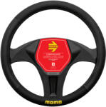 MOMO Kormányvédő Easy 'M' Fekete-Fekete/Sárga Logó (SWC0EASBK)