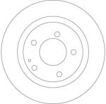 TRW Féktárcsa Mercedes Első W168 A-osztály