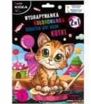 kidea Kaparós sorsjegy és kifestő 2in1 Cica Kidea pálcika (5906601707018)