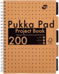 Pukka Pad Spirálfüzet A/4 100 Lapos Vonalas 3 Regiszteres Project Book Kraft (A15547081)