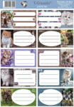 T-Creativ Füzetcímke 10 Darab/Ív Cats (N13049TCA)