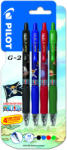 Pilot G2 Rollertoll Készlet 0, 7 mm 4 Szín/Készlet Bliszterben One Piece Matricával (AAD731)
