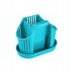  Evőeszköztartó 3 Rekeszes Kék Rendszerező Szárító Kosár (0781459927130)