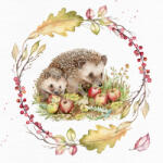  Ti-Flair Szalvéta 33x33 cm 3 Rétegű 20 Lap/Csomag Hedgehog Autumn Feast Ősz (AAE004)