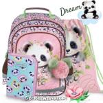 DERFORM Pandás iskolatáska hátizsák SZETT - Dream