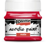 Pentart Akrilfesték Matt 50 ml Piros (PC13117)