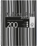 Pukka Pad Spirálfüzet A/4 100 Lapos Vonalas Jotta Pad Fekete-Fehér (A15551081)