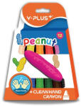 Y-Plus + Zsírkréta Készlet Marok Peanut 12 Szín/Készlet (P00106157)