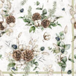  Ti-Flair Szalvéta 33x33 cm 3 Rétegű 20 Lap/Csomag Rustic Nature Tél (AAD992)