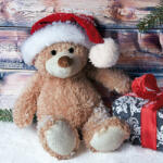  Ti-Flair Szalvéta 33x33 cm 3 Rétegű 20 Lap/Csomag Christmas Teddy With Present Tél (AAA951)