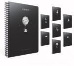 GIPTA Spirálfüzet A/4 80 Lapos Négyzetrácsos Astro Notes Vegyes Minta (BP153900420)
