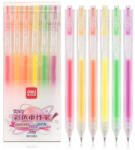 Deli Zseléstoll Készlet 0, 5 mm 6 Darabos Nyomógombos Think Fluó Színekben (DEA129)