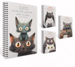 GIPTA Spirálfüzet A/4 80 Lapos Vonalas Cats Vegyes Minta (BP153901880)