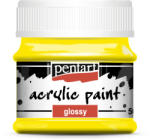 Pentart Akrilfesték Fényes 50 ml Sárga (PC1168)
