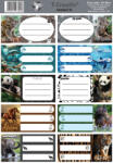 T-Creativ Füzetcímke 10 Darab/Ív Animals (N13049TAN)