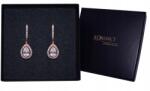 Kokonet fülbevaló Áttört könnycsepp Rose gold arany Lógó Aaa (kolczyki AŻUROWE ROSE gold złoto WISZĄCE)