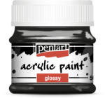 Pentart Akrilfesték Fényes 50 ml Fekete (PC1155)