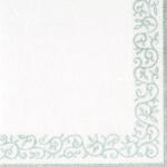 Ti-Flair Szalvéta 33X33 cm 3 Rétegű 20 lap/Csomag Romantic Border Silver-White 375413 (375413)