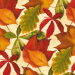 Ti-Flair Szalvéta 33x33 cm 3 Rétegű 20 lap/Csomag Foliage Ivory 342052 Ősz (342052)