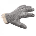 Ganteline Lánckesztyű Fémgyűrűs Ötujjas (Fehér, S) (GAN4487)