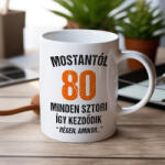 Partikellékek Régen amikor - 80. születésnapi bögre