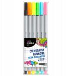 kidea Vékony neon tollak Kidea 6 színben, fém jegyzettömb (CIN6KKA)