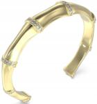 Guess Divatos Guess Bamboo Bangle Karkötő Nyitott Arany Karkötő Kristályokkal (JUBB05161JWYGS)