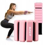 DrFit szilikon súlyzó bokára/csuklóra, állítható, 2x 0, 45kg, rózsaszín (CIĘŻARKI NA KOSTKI NADGARSTKI 2X0,45KG RÓŻOWE)