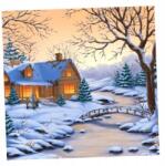  Gyémánt Mozaik Tél Esti Hóember Ragacsos NO-2000739