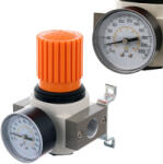 TC Technic Reduktor, nyomásszabályzó manométerrel, 1/2"-os belső menetes csatlakozással 4000 l/min, 16 bar - TC Technic YQR-4000