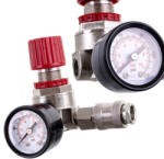 Technic Reduktor nyomásmérővel, nyomásszabályzóval és gyorscsatlakozóval 1/4" TC Technic YQ-22