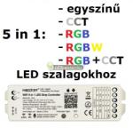 MiLight MiLight-MiBoxer 5 az egyben RGB, RGB+W, CCT, wifi RF vezérlőegység, 180W WL5 (WL5)