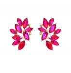 Kokonet Fülbevaló szárnyak virágok színek Swarovski csillogó gallyak levelek glam (3-0503)