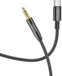 hoco. UPA19 AUX kábel Jack 3, 5 mm - Type-C, 1 m - Fekete
