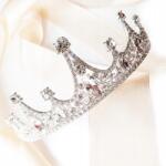 Kokonet Lenyűgöző csillogó korona tiara Diadem strasszok esküvőre szalagavató 18 (4-0244)