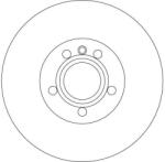 TRW Féktárcsa Vw Első T4 98-