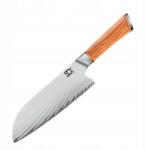 Dellinger Santoku kés 175 mm Sok Olive Sunshine Damaszkusz (8595705402652)