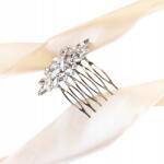 Kokonet Fésű cirkóniákkal, elegáns Glam stílusú esküvői fésű (4-0082)