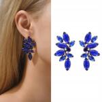 Kokonet Kék szárnyas fülbevaló cirkóniákkal, kobalt arany szemekkel (3-0518)